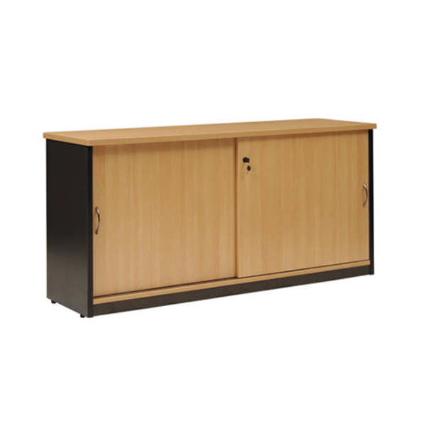 Origo Sliding Door Credenza with Hutch Storage Shelving Origo Sliding Door Credenza with Hutch Storage Shelving