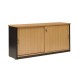 Origo Sliding Door Credenza with Hutch Storage Shelving Origo Sliding Door Credenza with Hutch Storage Shelving