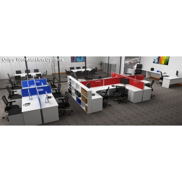 Origo Corner Workstation Desk Office Desks with Optional Storage