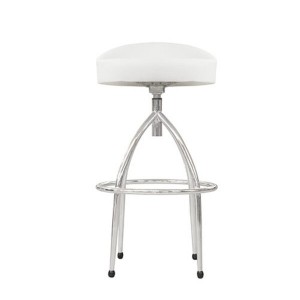 polished chrome bar stools