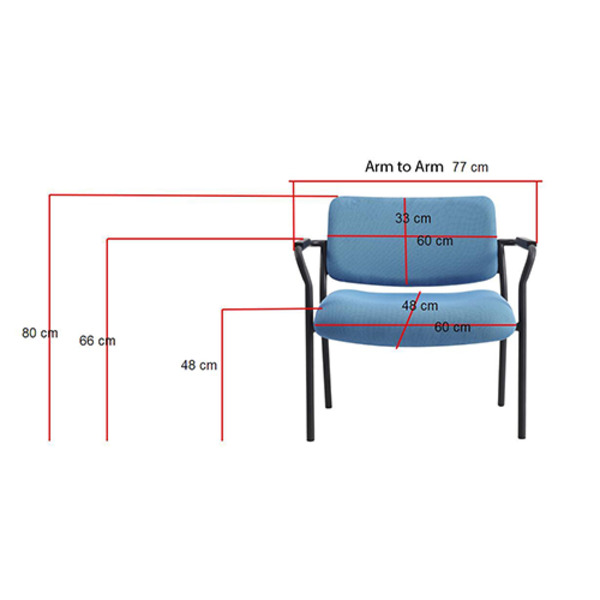 Shuttle Bariatric Chair Heavy Duty Client Seating Rated To 226kg