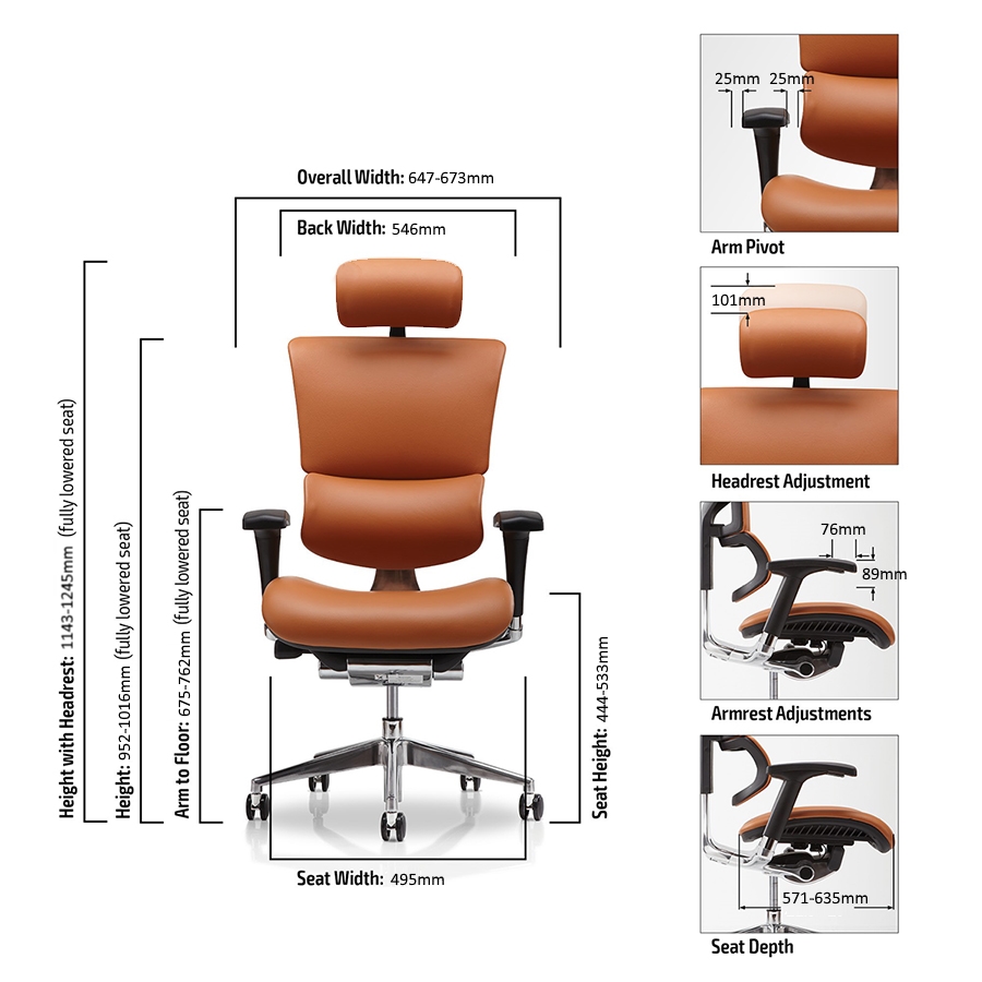 X Chair Spec Sheet 