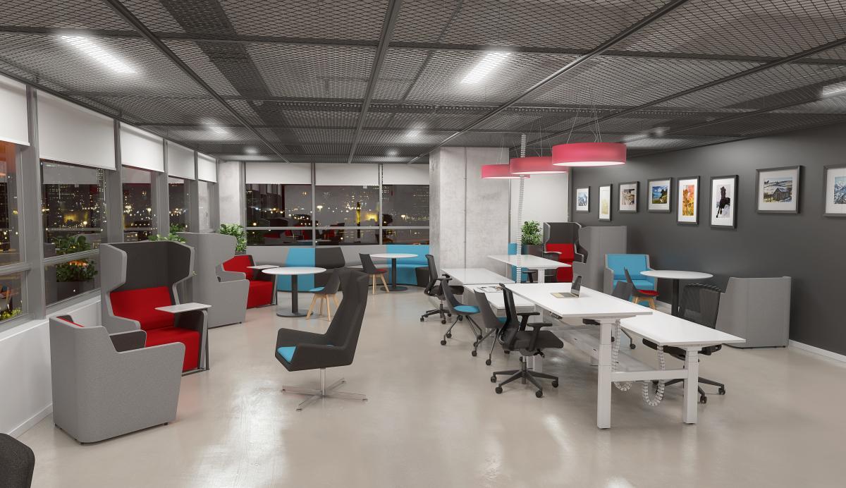 Agile White Mixed Desks