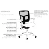 Energy Mesh Chair Fully Ergonomic Medium Back Seat Slide & Arms