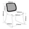 Maxi Mesh Client Sled Base Chair