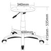 Workshop Stool Adjustable Height-Dimension