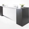 Forge Reception Counter Desk Hob Caesar Stone and Teak Timber