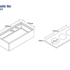 GO Planter Box Top Of Tambour Door Cupboard 1200mm-dimensions