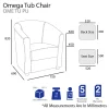 Omega Tub Chair Single Seater-Dimension