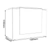 Style Reception Counter Desk 1500-dimensions