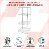 Modular Chrome Wire Storage Shelf – Square