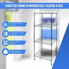 Modular Chrome Wire Storage Shelf – Square