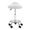 Saddle Stool PU Swivel Salon Hairdresser Stool White