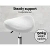 Saddle Stool PU Swivel Salon Hairdresser Stool White