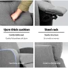 Mandy Linen Fabric Armchair Recliner Lounge Chair RECLINER-A1-GY-AB