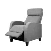 Mandy Linen Fabric Armchair Recliner Lounge Chair RECLINER-A1-GY-AB