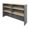 hutch-natural oak and ironstone