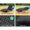 Harmony Outdoor Sun Lounger Pool Chair-FF-LOUNGE-WA-BK