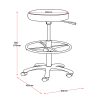 DS Counter Stool Bench Drafting Height-dimensions