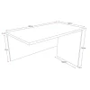 Fusion Desk Return 1200Wx600D-dimensions