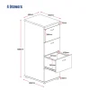 Fusion Filing Cabinet Vertical Drawers-4 drawers