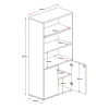 Fusion Lockable Wall Unit-dimensions