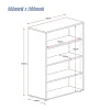 Fusion Storage Bookcase Shelving 1200mmH