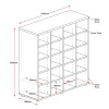 Fusion 20 Pigeon Hole Storage Unit-dimensions