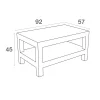 Monaco Lounge Table-dimensions