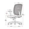 Modern Mesh Office Chair-dimensions