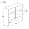 Essence Hutch Shelving Unit 1200-dimension