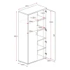 Essence Lockable Cupboard-dimensions
