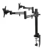 Evolve Monitor Arm Mount Dual Black