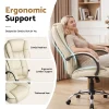 Evolve Executive PU Leather Seat Beige Chair-OCHAIR-G-9127-BG