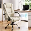 Evolve Executive PU Leather Seat Beige Chair-OCHAIR-G-9127-BG