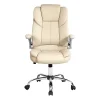 Evolve PU Leather Executive Office Desk Chair–Beige-OCHAIR-G-9314-BG