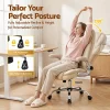 Evolve PU Leather Executive Office Desk Chair–Beige-OCHAIR-G-9314-BG