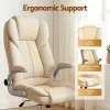 Evolve PU Leather Executive Office Desk Chair–Beige-OCHAIR-G-9314-BG