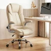 Evolve PU Leather Executive Office Desk Chair–Beige-OCHAIR-G-9314-BG