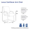 Lexus Cantilever Arm Chair-Dimensions