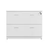 LuxeWorker Lockable Lateral Filing Cabinet 2 Drawers