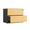 LuxeWorker Lockable Lateral Filing Cabinet 2 Drawers