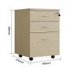 LuxeWorker Mobile Drawer Lockable Pedestal