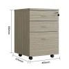 LuxeWorker Mobile Drawer Lockable Pedestal