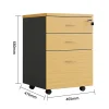 LuxeWorker Mobile Drawer Lockable Pedestal