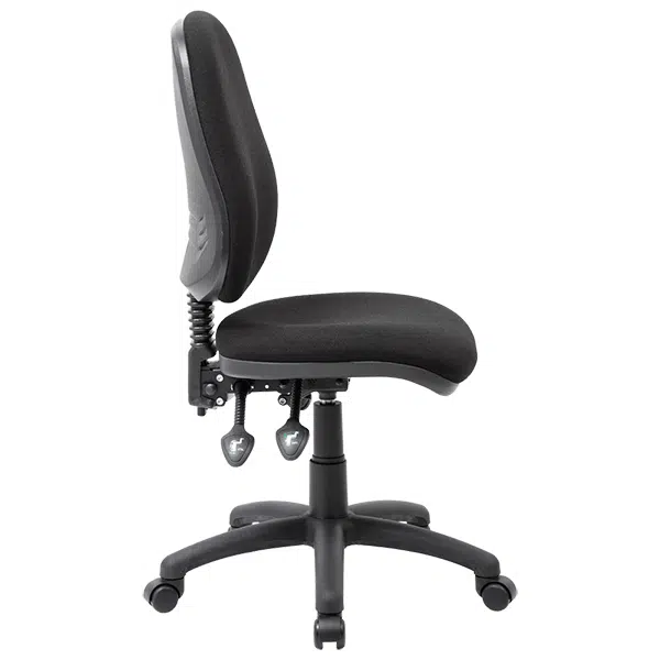 Office Typist Chair Fully Ergonomic Seating High Back-side