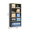 Bookcase 1800 beech ironstone with dimensions