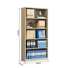 Bookcase 1800 natural oak with dimensions