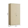 Full Door Bookcase natural oak with dimensions