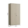 Full Door Bookcase tawny line wood with dimensions